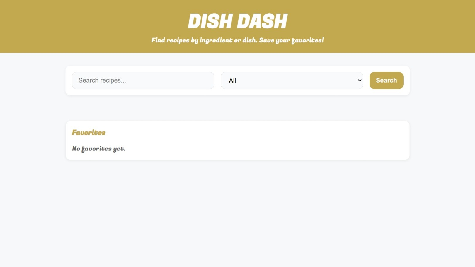 Dish Dash Hero Section